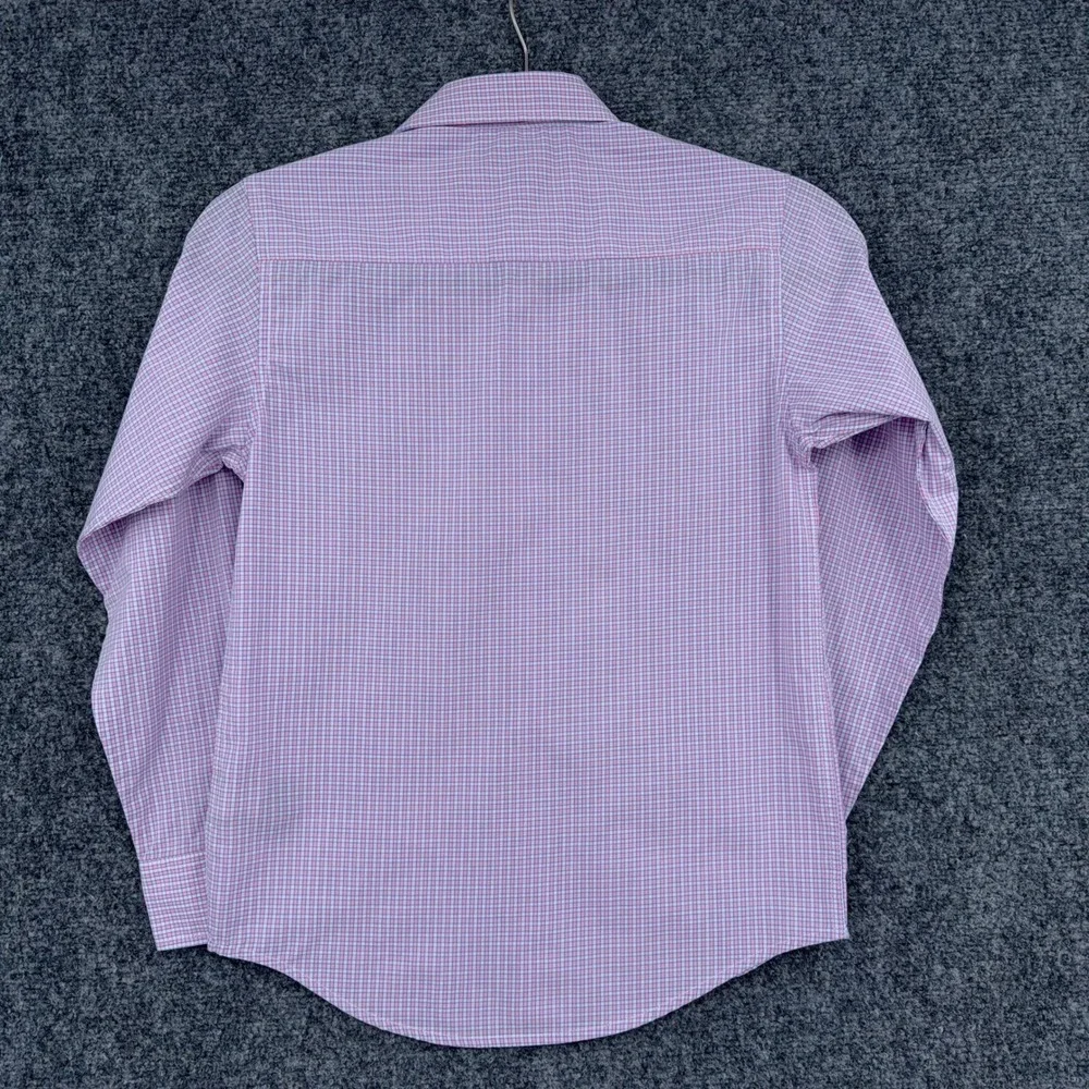 Tommy Hilfiger Button Down Shirt Kids 10 Cotton Polyester Pink Blue Check